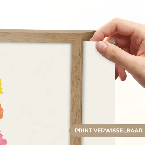 Schepijs - Hoorntje - Illustratie - Minimalistisch Light Box met batterij (Wandlamp) middel -USP_websiteprintNL