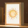 Zon - Watercolor - Geel Light Box met kabel klein -zzz_3d_website
