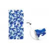 Blauw - Camouflage - Golvend fotobehang vinyl groot 64 -3d