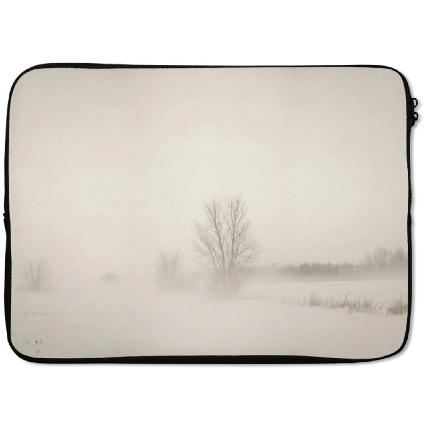 Boom - Mist - Sneeuw - Winter - Minimalistisch laptophoes neopreen klein -zkaufland3dotto