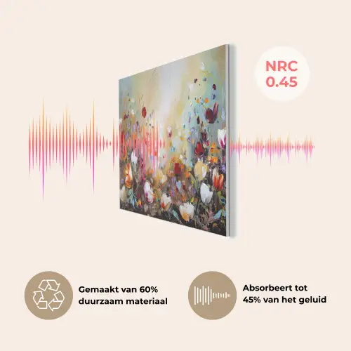 Olieverf - Bloemen - Kleurrijk - Natuur PET vilt klein -USP_NL