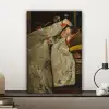 Meisje in witte kimono - Schilderij van George Hendrik Breitner canvas 2cm klein -sfeer6