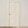 Zebra - Patroon - Beige deurposter klein 289 -3d_beige