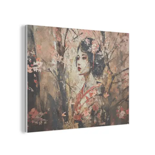 Kimono - Vrouw - kersenbomen PET vilt klein -3d