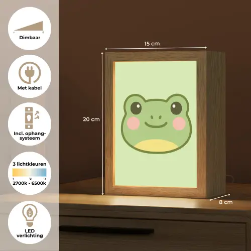Kikker - Groen - Vriendelijkheid Light Box met kabel klein -USP_NL