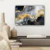 Marmer - Goud - Abstract - Luxe - Zwart en Wit canvas 2cm klein -sfeer6
