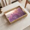 Lavendel - Paars - Zonlicht Dienblad Rechthoek middel -sfeer1
