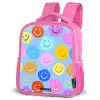 Vrolijk patroon van smileys Kinderrugzak - Roze middel -schuin