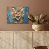 Kat - Kleurrijk - Oranje - Blauw PET vilt klein -sfeer4
