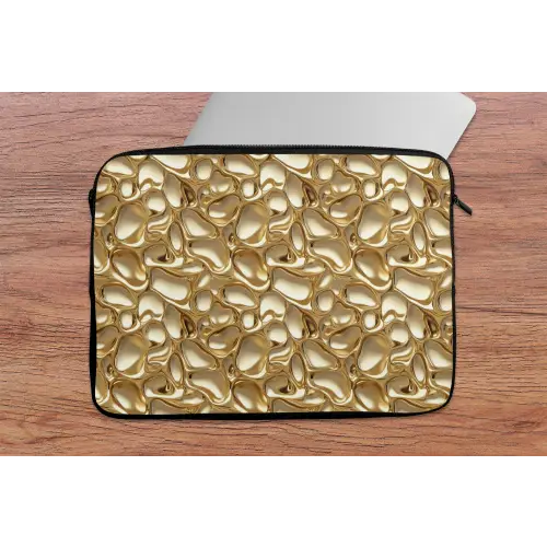 Abstract - Modern - Goud laptophoes neopreen klein 279 -tafel