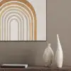 Minimalistisch - Boog - Lijnen - Beige PET vilt klein -sfeer6_closeup