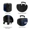 Blauwe blitz NBS - Handbagage koffer - Kinderen Unisex middel zzzzzzzbolletjes_FR