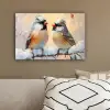 Vogels - Tak - Winter - Sneeuw canvas 2cm klein -sfeer3