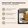 Pannenkoeken - Banaan - Siroop - Wit - Beige Inductie beschermer vinyl 3mm middel -sfeer2