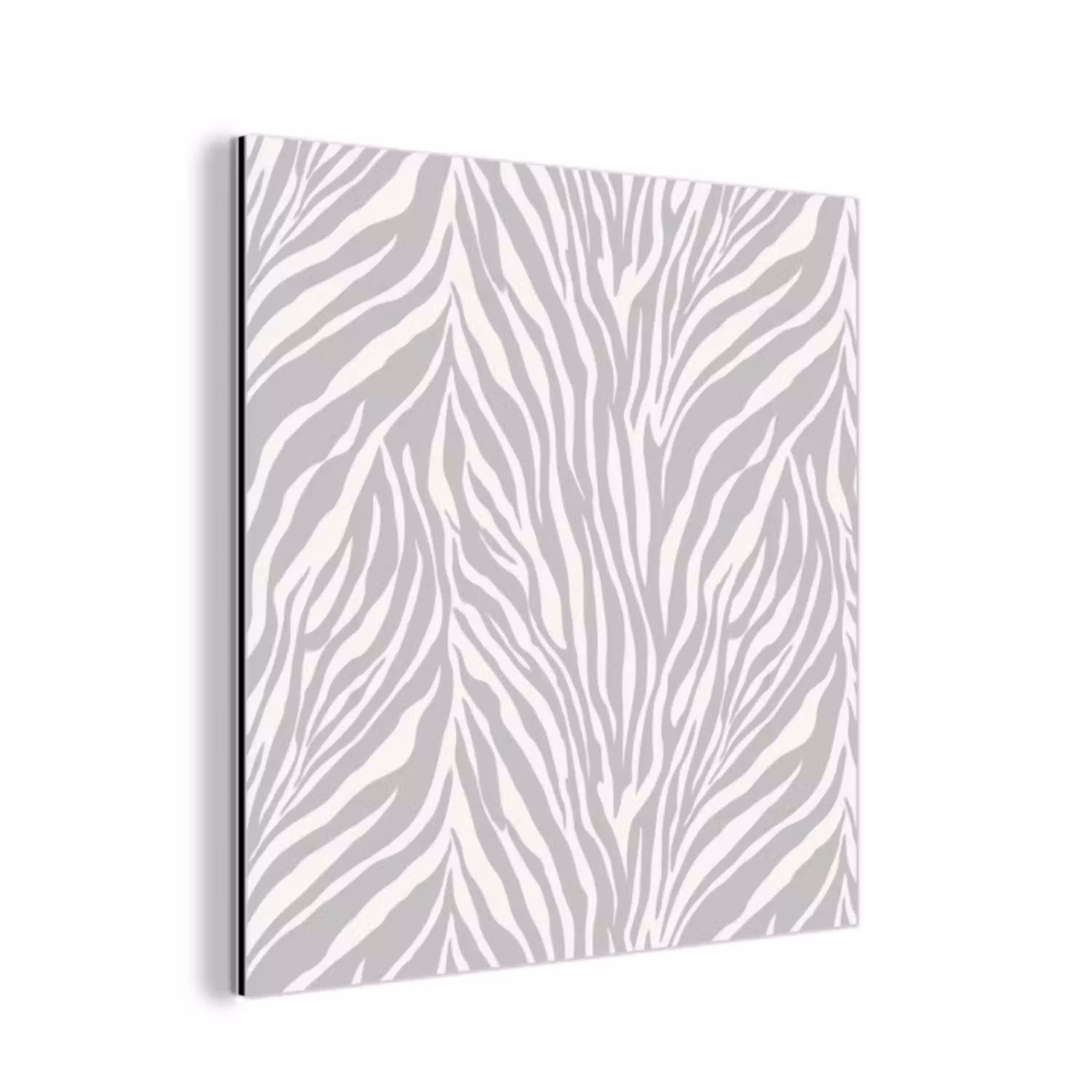 Zebra - Motief - Grijs aluminium wit klein 46 -3d