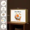Voetbal - Abstract - Oranje - Verfspatten Light Box met batterij (Wandlamp kind) middel -USP_websiteoverzichtNL