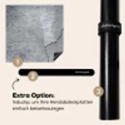 Gebroken Geschiedenis Inductie beschermer vinyl 3mm middel -zzzzzzz-induclip_DE