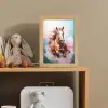 Paard - Meisjes - Blauw - Roze Light Box met kabel klein -sfeer2_kind