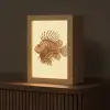 Strepen - Vis - Rond - Stekels Light Box met kabel (Tafellamp) klein -z3d_website