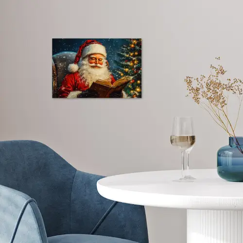 Kerstman - Kerst - Winter - Kerstboom poster papier klein -sfeer3