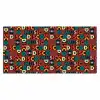 Bruin - Retro - Disco - Patroon Muismat XXL klein 681 -3d_leeg