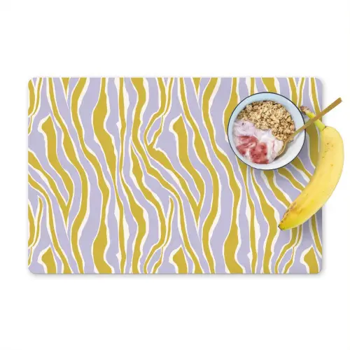Zebra - Modern - Meerkleurig Placemat vinyl groot 368 -zzzproduct_Kitchenyeah-website