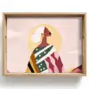Vrouw - Zon - Kleurrijk Dienblad Rechthoek middel -z3d_shopping