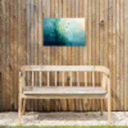 Waterplanten - Vissen - Kleurrijk - Water Tuinposter op houten frame 2 cm dik klein -sfeer4