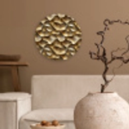 Abstract - Antiek - Goud Wandcirkel kunststof plaat 5mm dik klein 188 -sfeer1