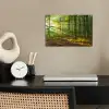 Zon - Bos - Bomen - Natuur - Herfst poster papier klein -sfeer1