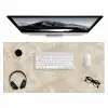 Lichtbeige - Marmer - Aders Muismat XXL klein 681 -3d