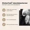 Vissen - Chef - Zwart - Wit Inductie beschermer vinyl 3mm middel -sfeer2