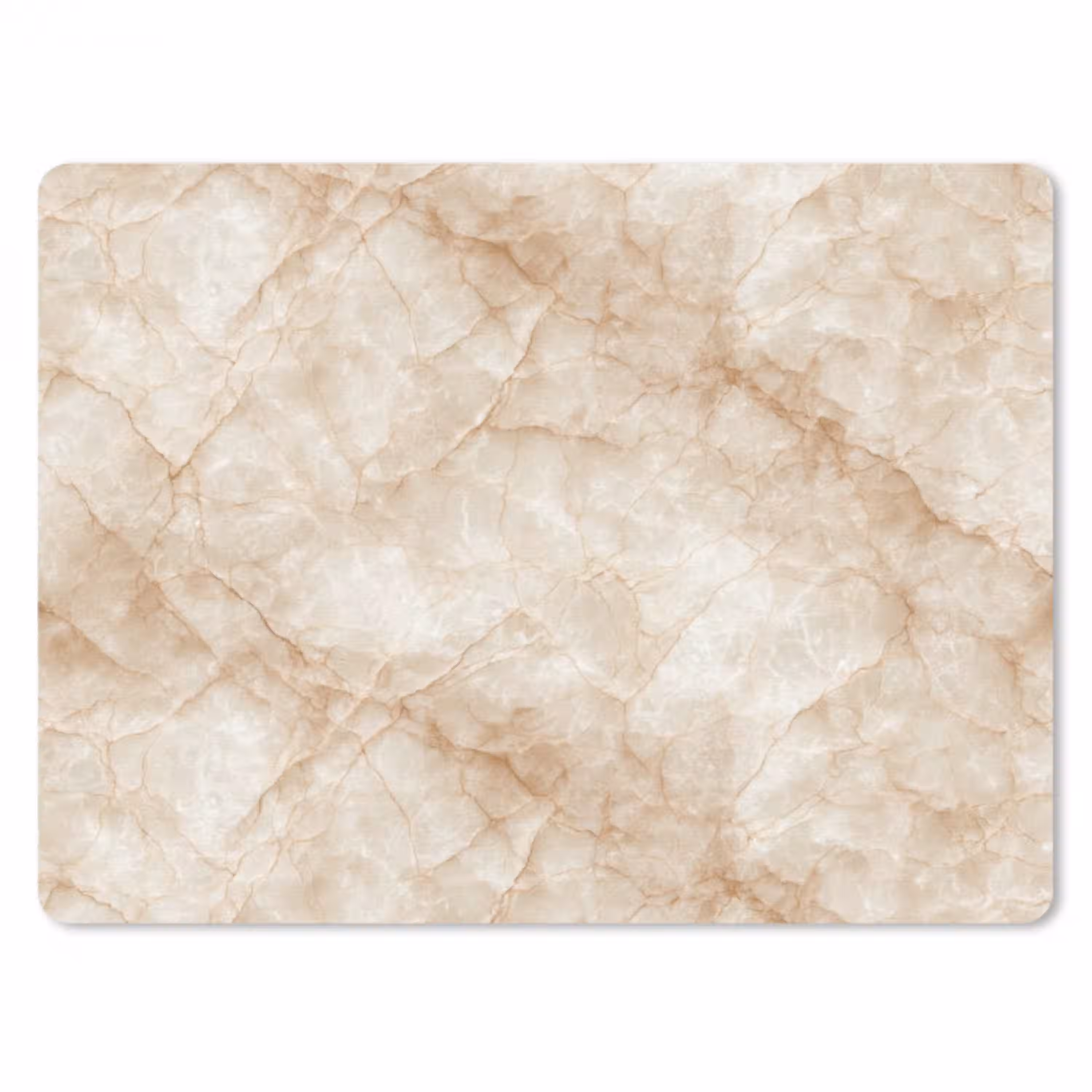 Kristalstructuur - Bruin - Marmer muismat rubber klein 262 -3d