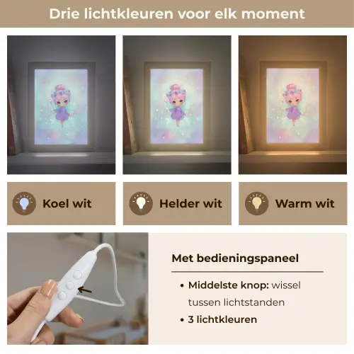 Fee - Paars - Glinsters Light Box met kabel klein -USP_lichtkleurNL