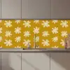 Bloem - Speels - Okergeel keuken achterwand 2 middel 871 zz_3dshopping