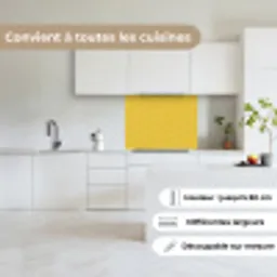 Wit - Geel - Patroon - Geometrisch keuken achterwand 2 middel 865 -sfeer4_FR
