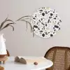 Terrazzo -  Patroon - Kleurrijk - Klei Wandcirkel kunststof plaat 5mm dik klein 188 -sfeer4