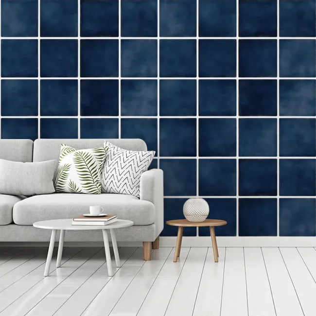Tapete - Fliese - Modern - Blau