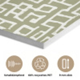 Grafisch - Patroon - Groen PET vilt klein 837 -closeup_DE