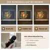Olijfolie - Graffiti - Peper - Olijven - Modern Light Box met batterij (Wandlamp) middel -USP_lichtkleurNL