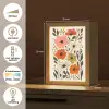 Veldbloemen - Stengels - Blaadjes - Groen Light Box met kabel (Tafellamp) klein -USP_NL