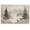 Bos - Herten - Winter - Sneeuw Deurmat klein -zkaufland3d