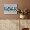 Bloemen - Blauw - Abstract PET vilt klein -sfeer4
