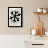 Sneeuwvlok - Kerstmis - Zwart - Feestdagen KitchenYeah - Keuken - Fotolijst klein -sfeer1