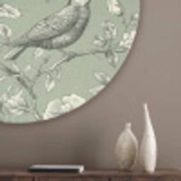Klassiek - Botanisch - Groen Akoestische PET Vilt - Rond klein 838 -sfeer5_closeup