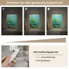 Bladeren - Groen - Schilderij - Abstract Light Box met kabel (Tafellamp) klein -USP_dimbaarNL