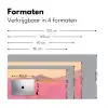 Bloemenweide - Heuvels - Silhouet - Roze Muismat XXL klein -sfeer5