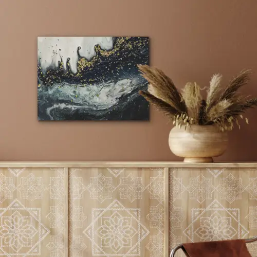Marmer - Abstract - Goud - Luxe PET vilt klein -sfeer4