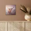 Schotse hooglanders - Licht - Lucht - Natuur aluminium wit klein -sfeer4