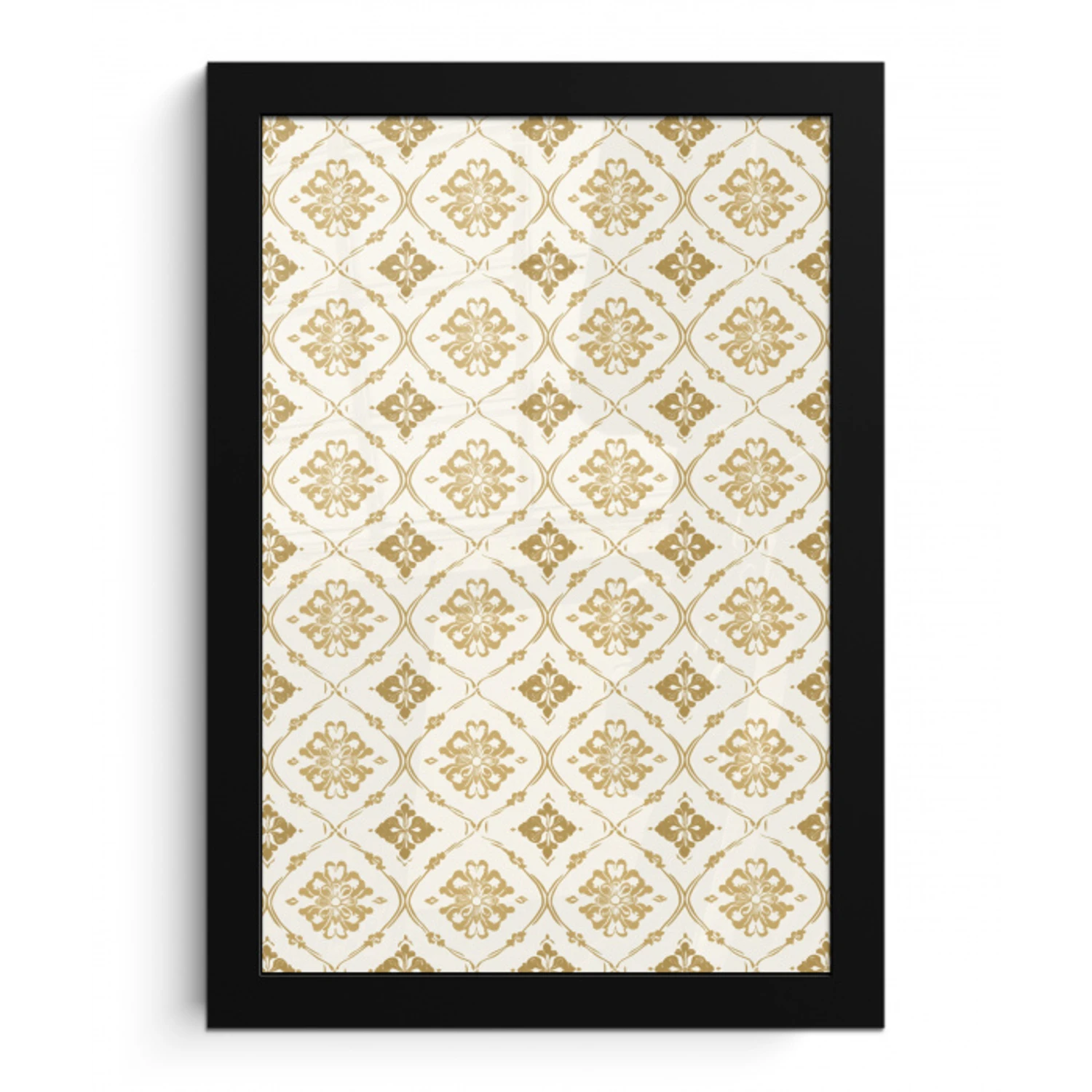 Ornament - Klassiek - Goud fotolijst zwart zonder passe partout klein 224 -3d